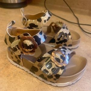 Toddler girl leopard print Sandles